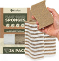 Plant-Based Kitchen Sponges | USDA Biobased Certified | FSC & PETA Approved | by EcoFox
