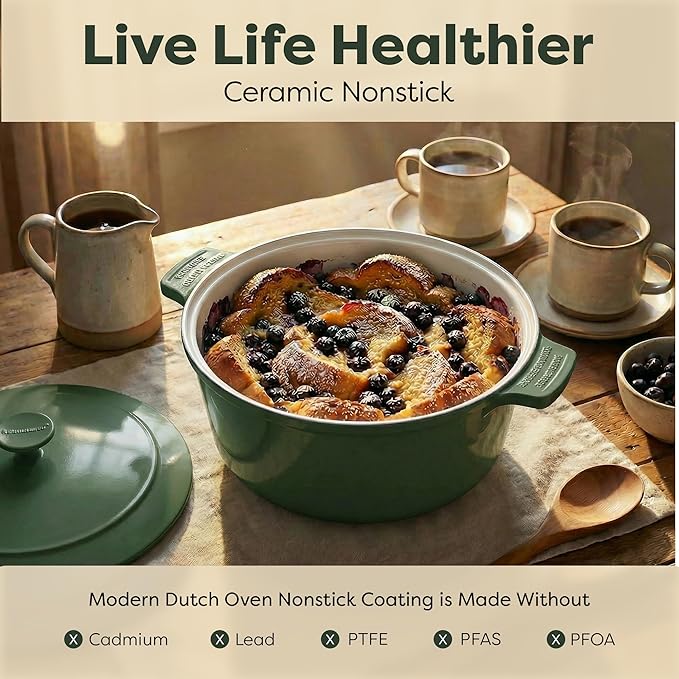 Gotham Steel 5 Qt Lightweight Dutch Oven Pot - Image 3