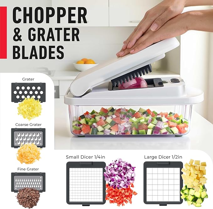 Mueller The Real Original Pro Chopper since 2013 Vegetable Chopper Mandoline - Image 5