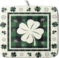 Giwawa Patrick Clovers Dish Drying Mat 16"x18" Lucky Shamrock Spring Leaf Dish by Giwawa