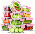 12 Pack Glass Meal Prep Food Storage Containers by Bestfull