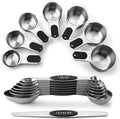 Spring Chef Magnetic Measuring Cups & Spoons Set, Strong N45 Magnets, Heavy by SpringChef