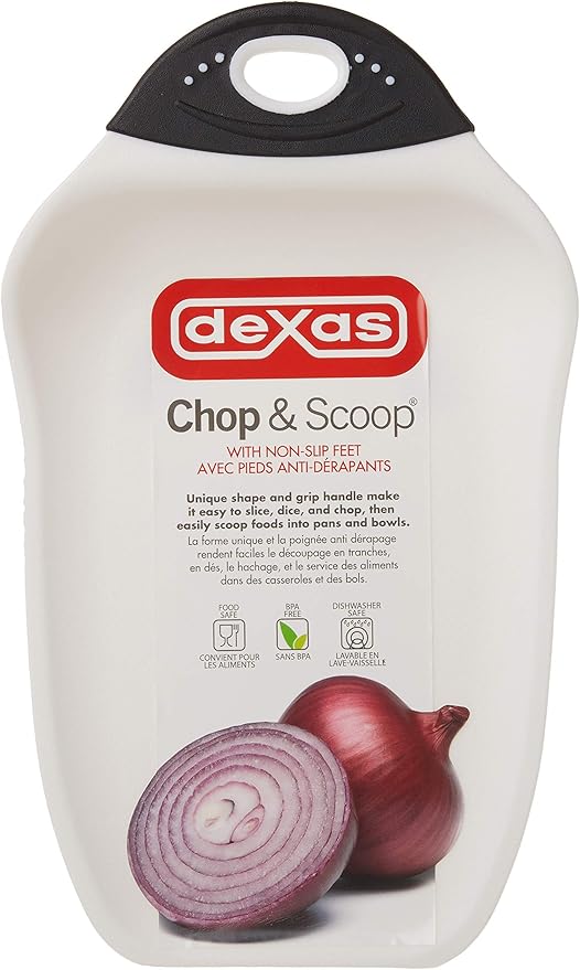 Dexas Chop & Scoop Cutting Board, Small 6.5 by 10.5 inches - Image 4