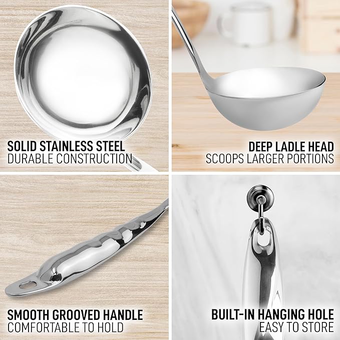Zulay Kitchen Stainless Steel Soup Ladle - Image 7