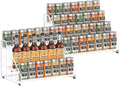 Spice Rack Organizer for Cabinet, 4 Tiered Spice Rack Organizer, Tiered by GIGIFTREE
