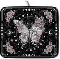 Skeleton Butterfly Dish Drying Mat Black Skull Absorbent Dish Drainer by Giwawa