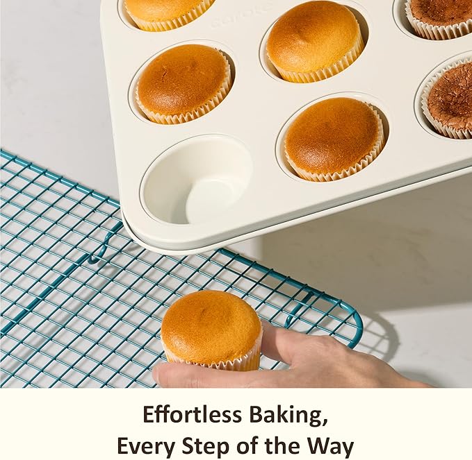 CAROTE 7-Piece Ceramic Baking Pans Set, Aluminized Steel Bakeware Sets - Image 5