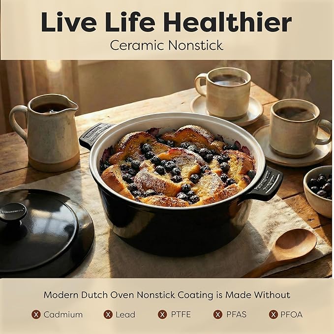 Gotham Steel 5 Qt Lightweight Dutch Oven Pot - Image 3