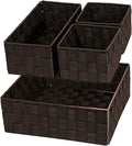 Posprica Woven Storage Baskets for Organizing, Small Baskets Cube Bin Container by Posprica
