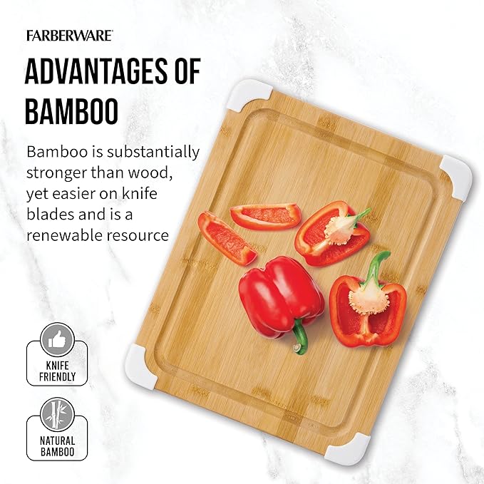 Farberware Nonslip Bamboo Cutting Board - Image 6