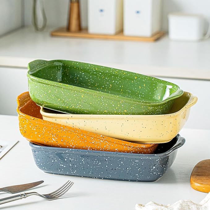 Ceramic Baking Dish Set of 3, Casserole - Image 9