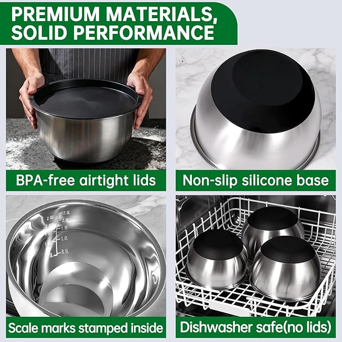 Deedro Premium Mixing Bowls - Image 8