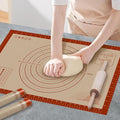 Pastry Mat, 0.7mm Extra Thick 28 x 20 Inches Large Non Stick Silicone Baking Pad by Dwavele