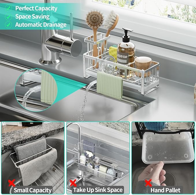 HapiRm Sponge Holder for Kitchen Sink - Image 7