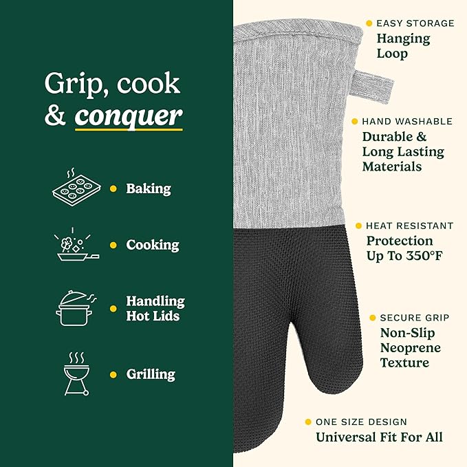 Cuisinart Kitchen Oven Mitts – Heat-Resistant Kitchen Mitts - Image 5