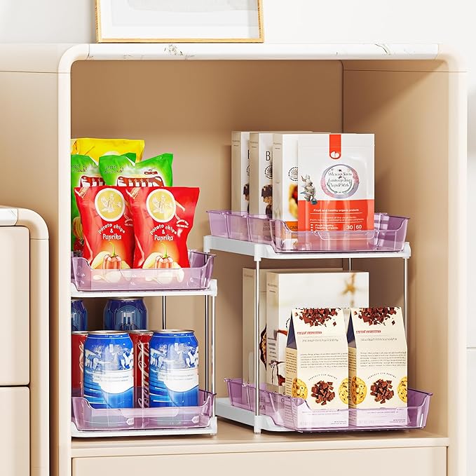 Delamu 2-Tier Multi-Purpose Bathroom Under Sink Organizers and Storage - Image 4