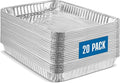 PLASTICPRO Aluminum Pans 20 Pack Disposable Cookie Sheets 9'' x 13'' Baking by PLASTICPRO