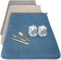 3 Pack XXL Dish Drying Mats, 24×17" Absorbent Microfiber Dishes Drainer Mats by Ysanciuu
