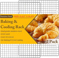 2PCS Cooling Racks for Cooking and Baking -11.65''x16.85''Heavy Duty Stainless by QukakaHomeCare