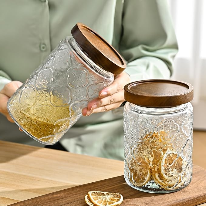 Adodeen 32oz Vintage Glass Jars - Image 6