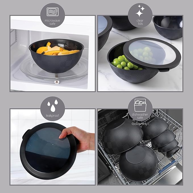 COOK WITH COLOR Mixing Bowls with Lids - Image 5