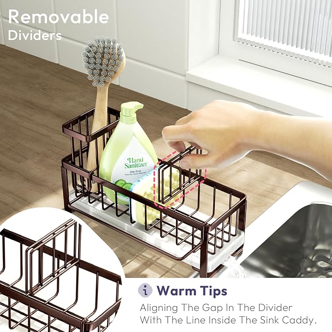 SWTYMIKI Sponge Holder for Kitchen Sink - Image 4