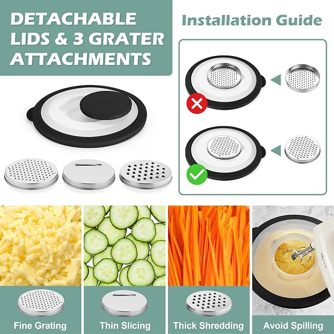 TeamFar Mixing Bowls, For Kitchen Mixing/Baking/Storing/Prepping, Visible & - Image 3