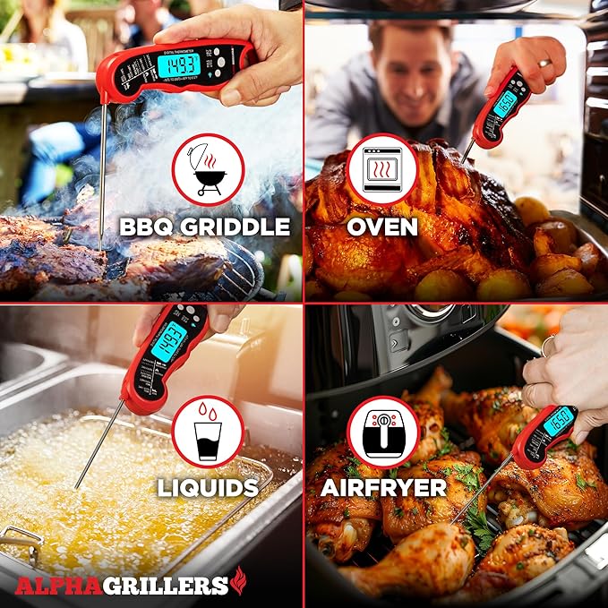 Alpha Grillers Meat Thermometer Digital – Instant Read Food Thermometer - Image 7