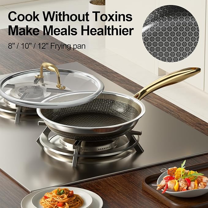 FogDream 8, Honeycomb Hybrid Nonstick Skillet - Image 2