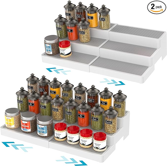 YAN & HIN Expandable Spice Rack Organizer by YANHIN