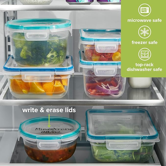 Snapware Plastic Total Solution 2-Pack Food Storage Containers Set, Leakproof & - Image 5