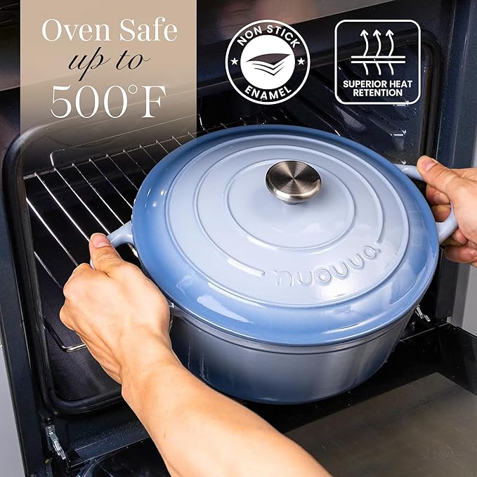 Nuovva Enamelled Cast Iron Dutch Oven Pot - Image 5