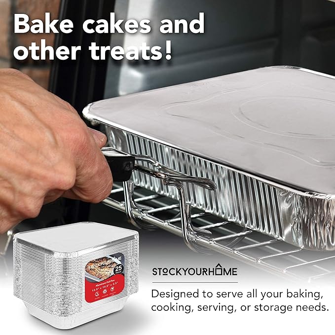 Stock Your Home 9x13 Aluminum Trays - Image 6