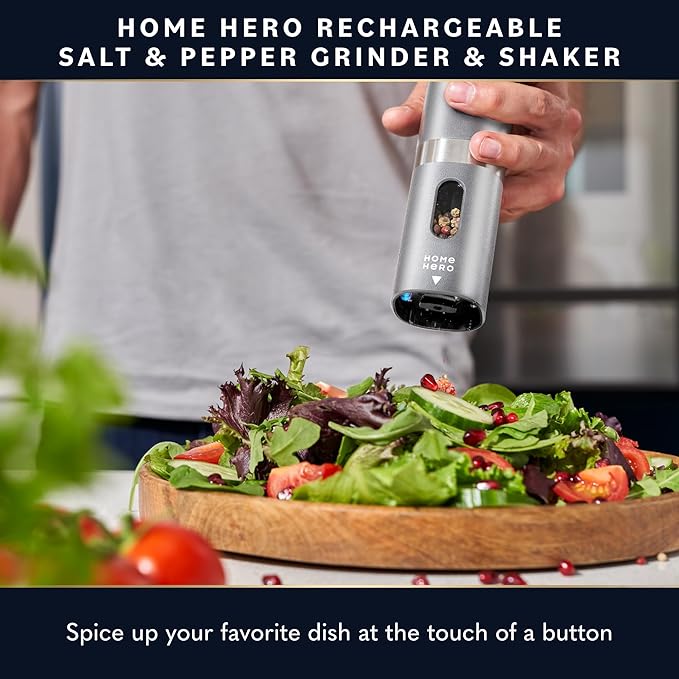 Home Hero Electric Salt and Pepper Grinder Set - Image 2