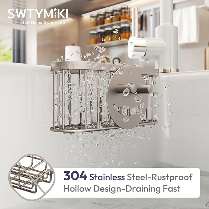 SWTYMIKI Sponge Holder for Kitchen Sink - Image 5
