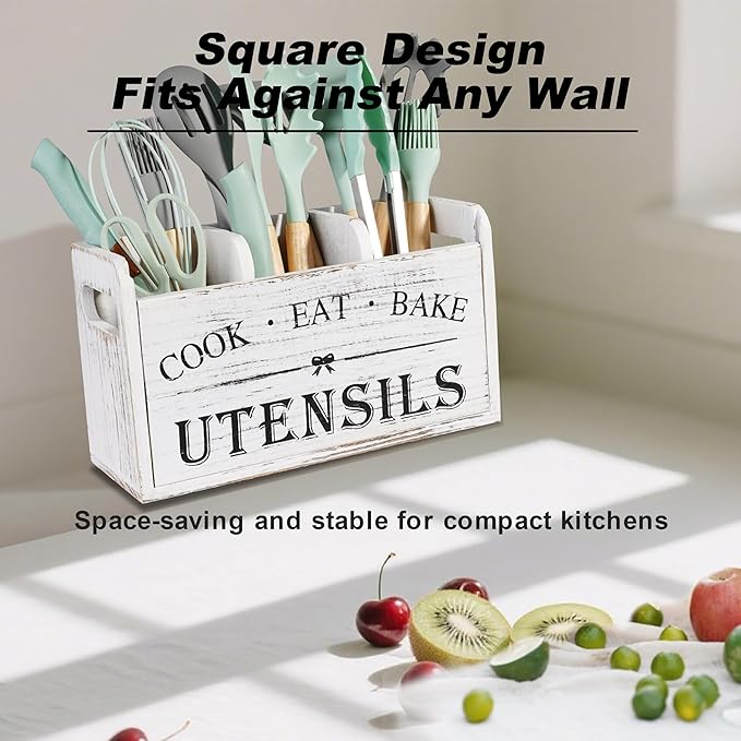 Wooden Kitchen Utensil Holder - Image 3