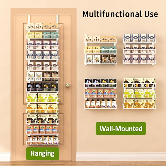 Churboro Over the Door Pantry Organizer Rack - Image 7