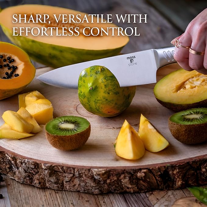 Moss & Stone Professional Kitchen Knife Chef Set, Premium Kitchen Knife Set - Image 4