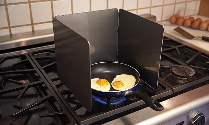 Fox Run Splatter Shield, 3 Sided Frying Splatter Guard - Image 2