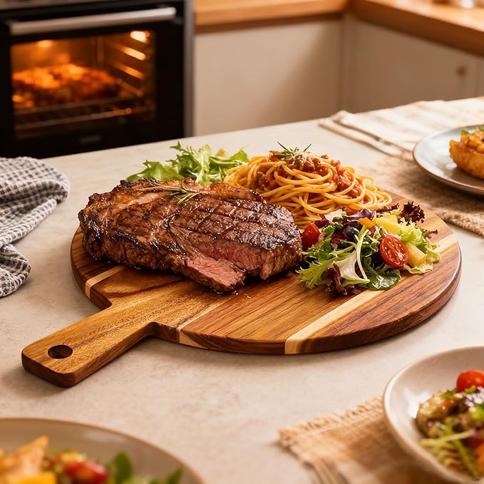 Large Acacia Wood Cutting Board - Image 5