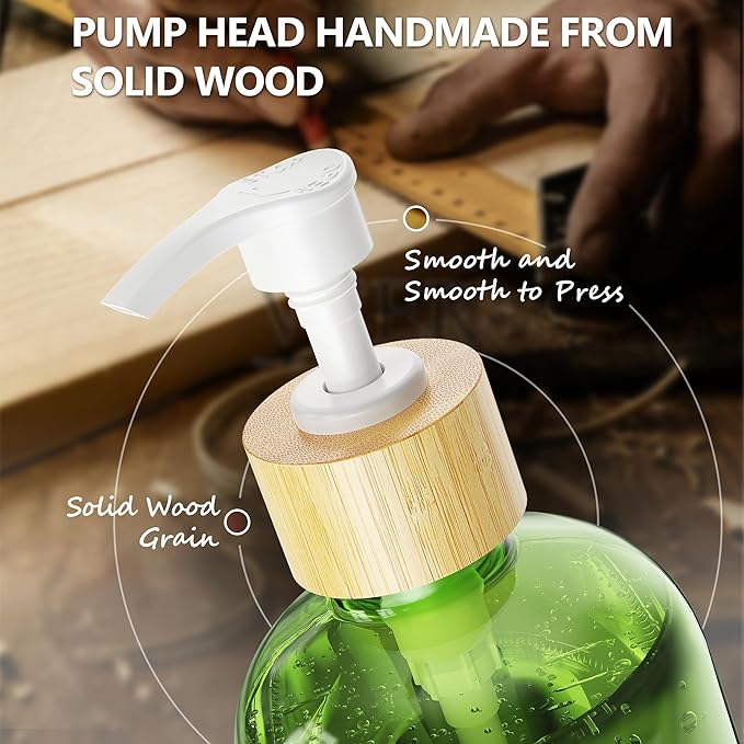 Cisily Sage Green Kitchen Dish Soap Dispenser, 16 fl Oz Dual Kitchen Soap - Image 6