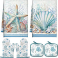 Jingmore 6 Pcs Kitchen Decor Set Accessorie Farmhouse Kitchen Towels Pot by Jingmore
