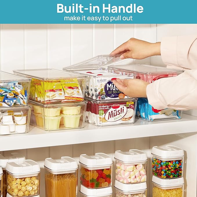 Vtopmart 12pcs Clear Organizers and Storage Bins - Image 6