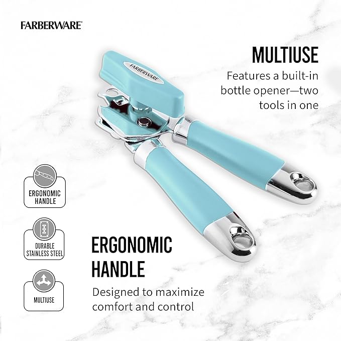 Farberware Pro 2 Can Opener, Aqua Sky, One Size - Image 2