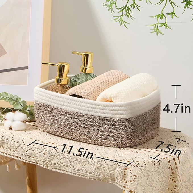 MiniArk Small Storage Baskets for Organizing | Closet Organizer Bins | Shelf - Image 3