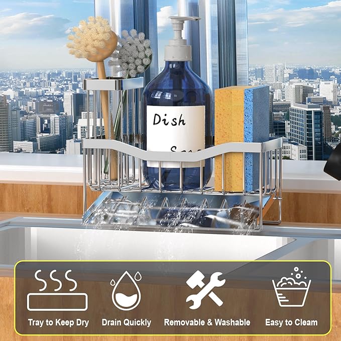 Fssvcd Maifan Sink Caddy Sponge Holder - Image 4