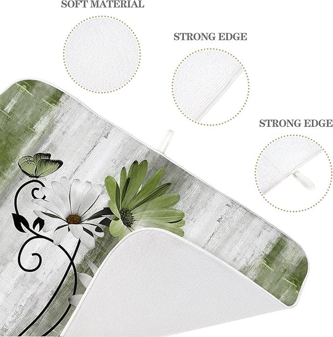 Floral Dish Drying Mat 18x24 Inches - Image 7