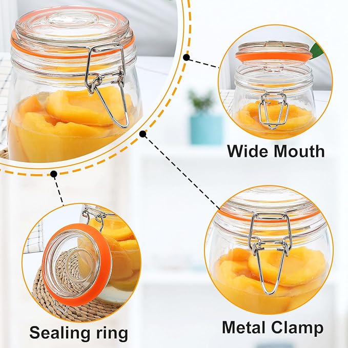 32 oz Wide Mouth Mason Jars - Image 3