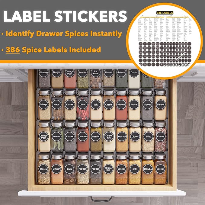 SpaceAid Spice Drawer Organizer - Image 3