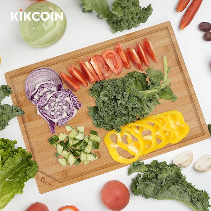 Kikcoin 24”×18” Bamboo Cutting Boards - Image 7